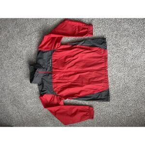 Columbia Men's Red & Gray Glennaker Lake Rain Jacket Windbreaker Light Weight L